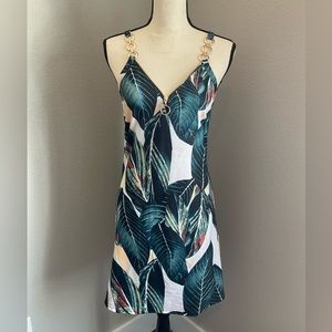 Gold Detail Cotton Dress